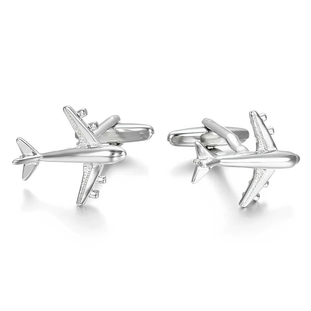 Aeronaut Cufflinks Wynston Duke Silver 