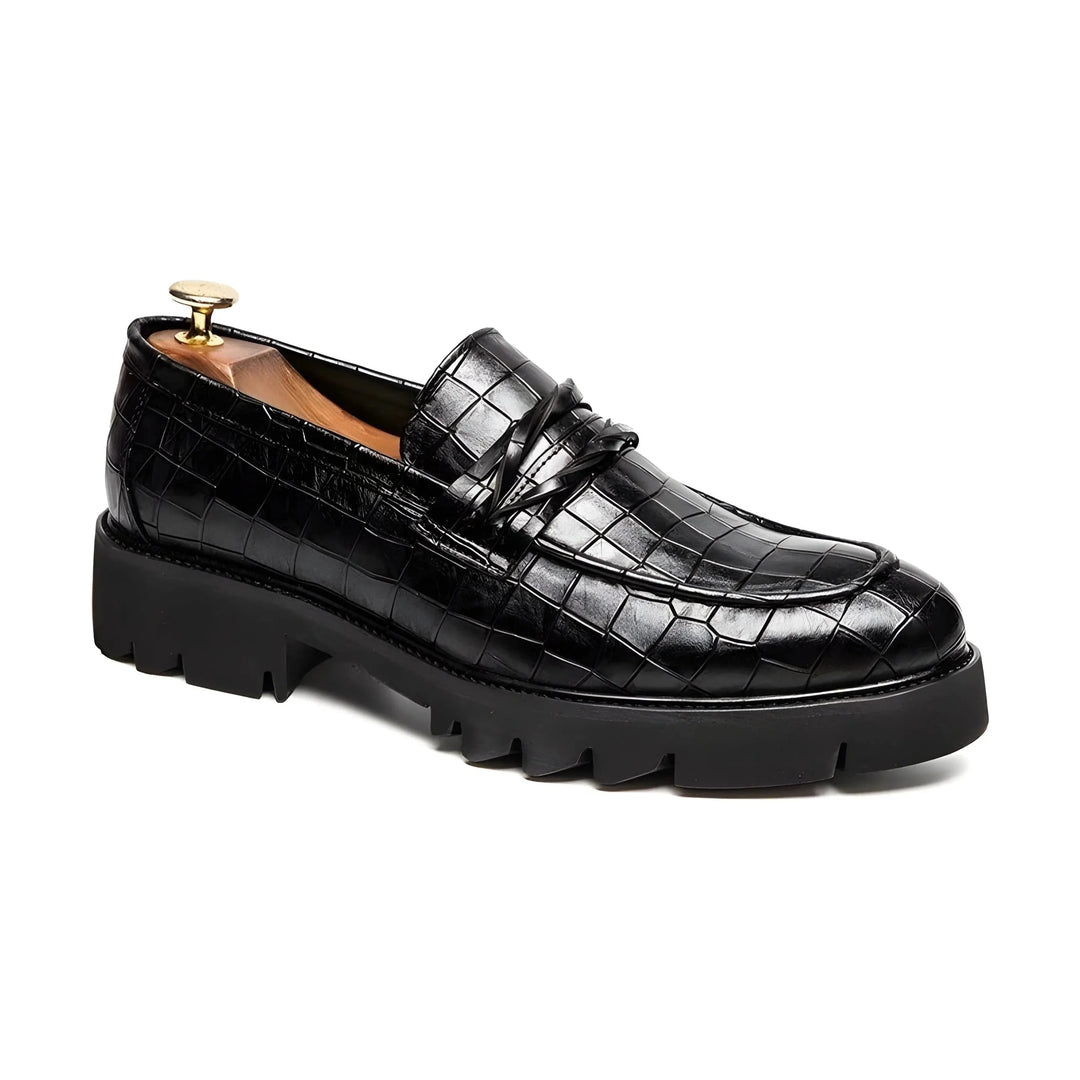 Ashford Platform Penny Loafers Wynston Duke Black 5 