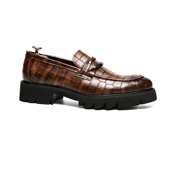 Ashford Platform Penny Loafers Wynston Duke Brown 5 