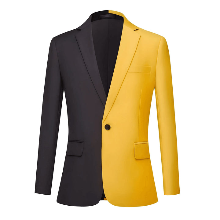 Beauregard Contrast Panel Blazer Wynston Duke Yellow XS 