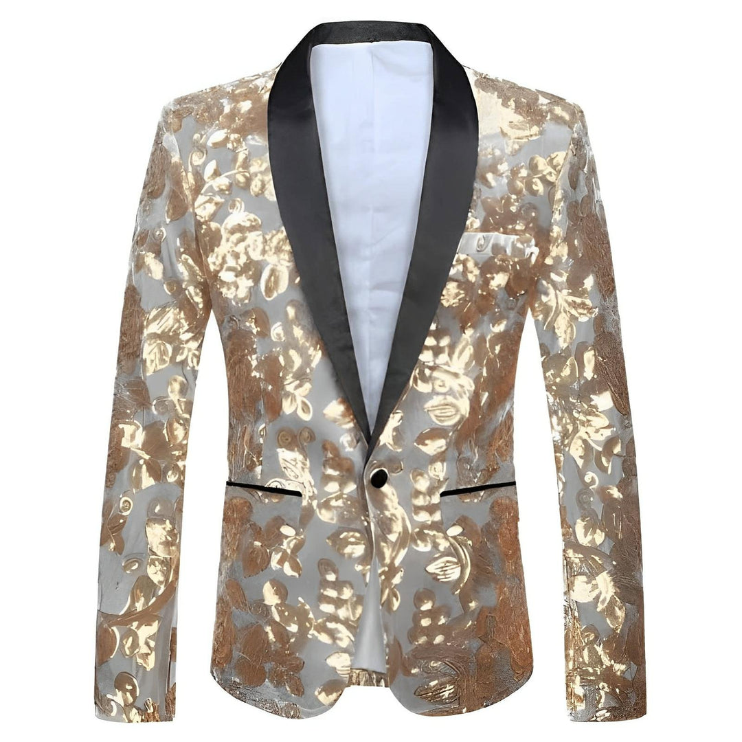 Calloway Sequin Blazer Wynston Duke Silver XS 