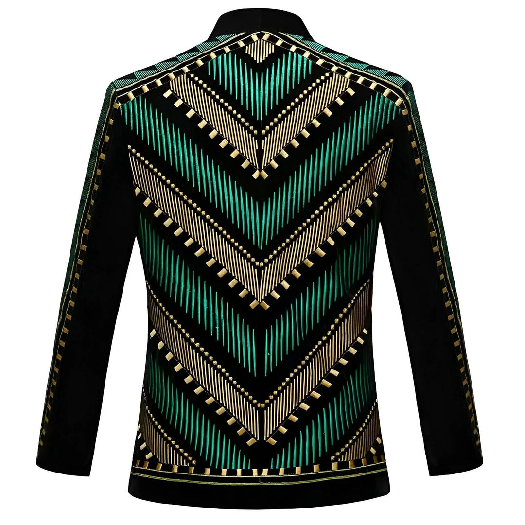 Carmichael Embroidered Blazer Wynston Duke 