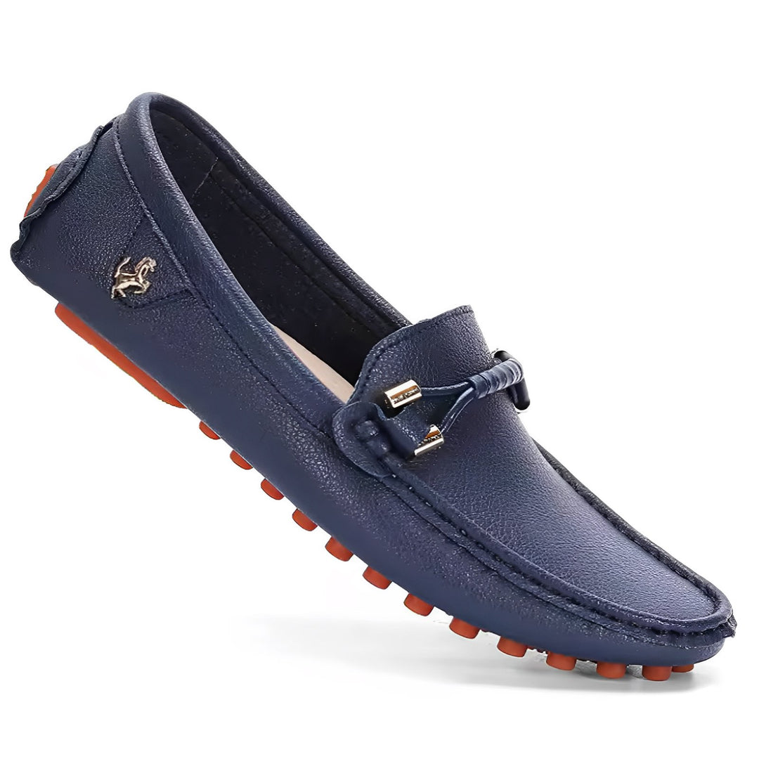 Chamberlain Driving Loafers Wynston Duke Navy Blue 5 