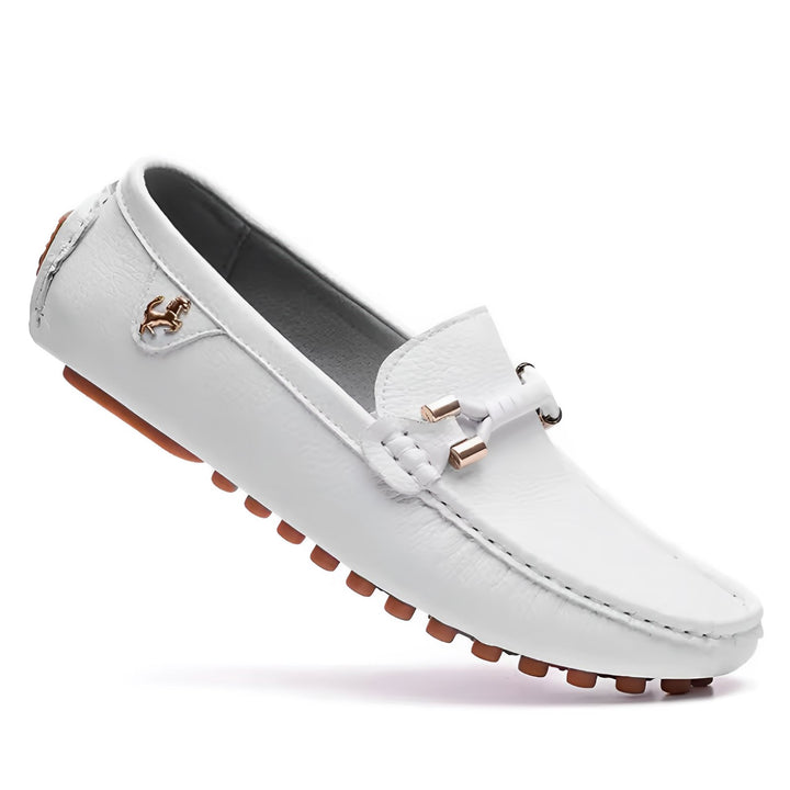 Chamberlain Driving Loafers Wynston Duke White 5 