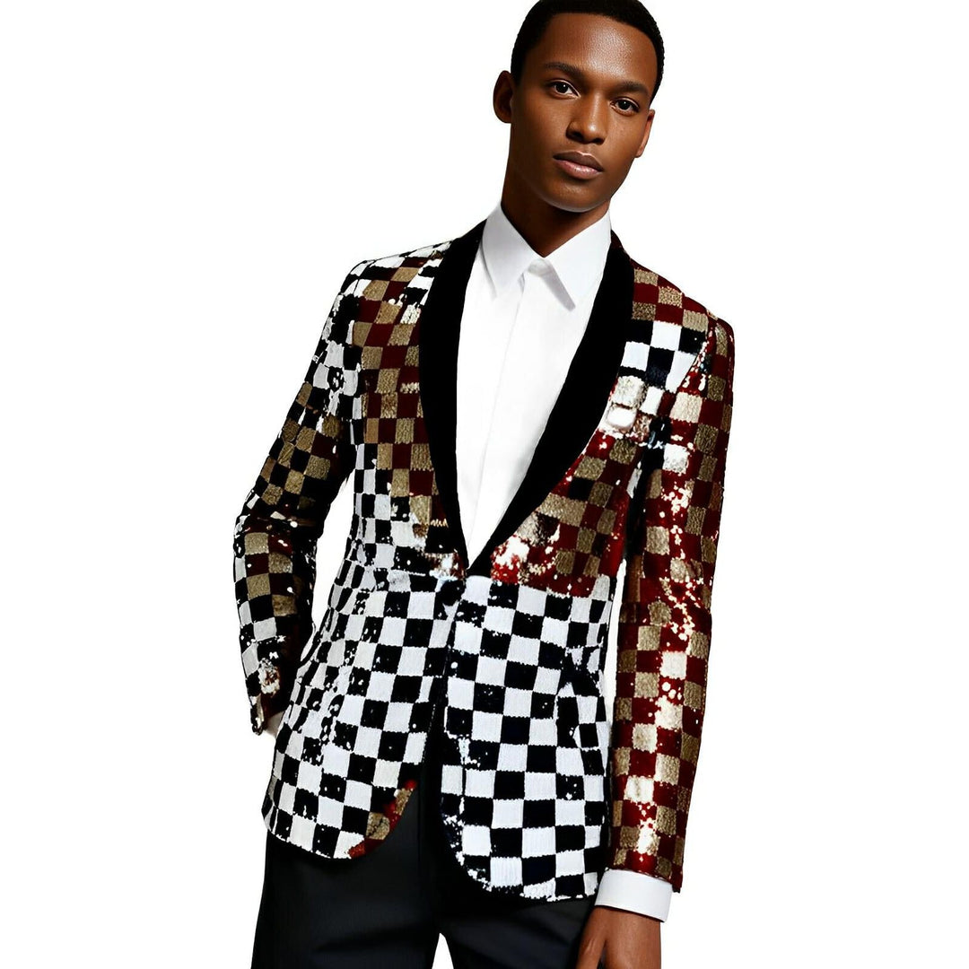Checkmate Sequin Blazer Wynston Duke 