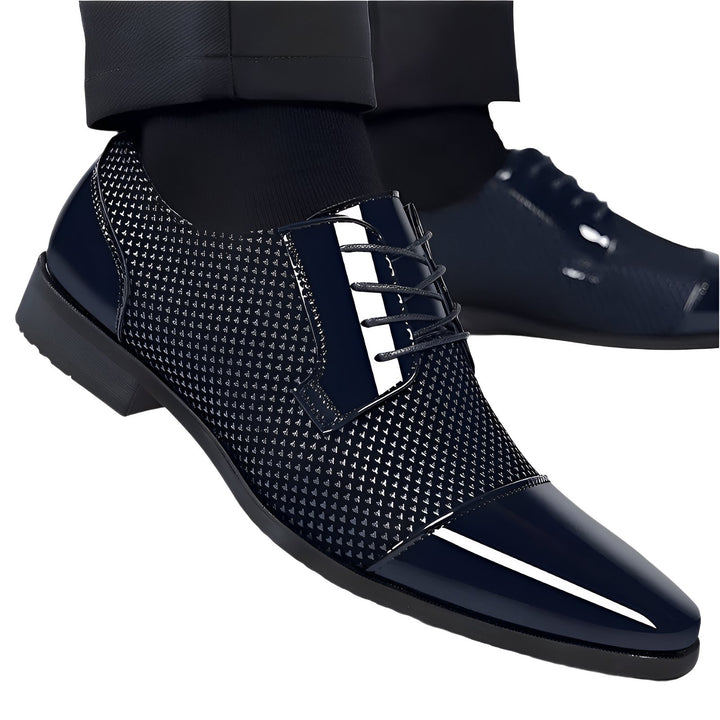 Covington Patent Leather Oxfords Wynston Duke Navy 6 