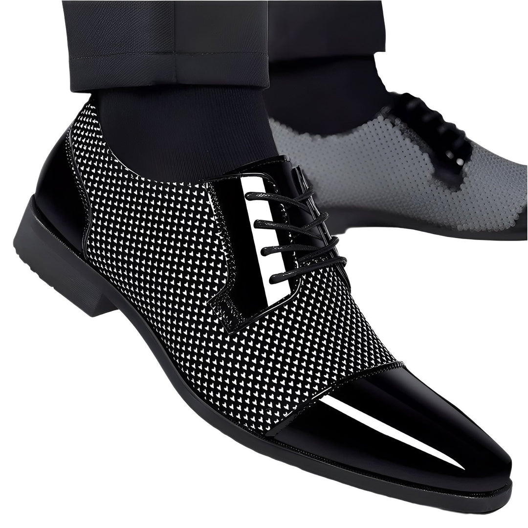 Covington Patent Leather Oxfords Wynston Duke Silver 6 