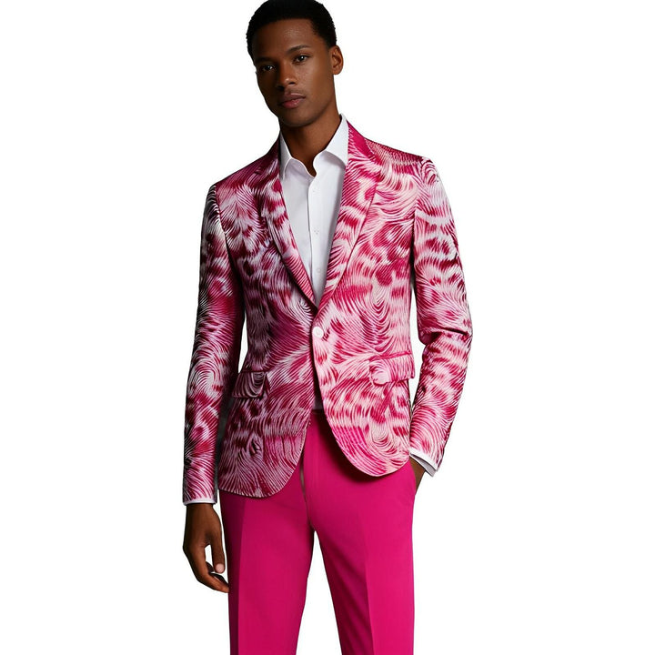 Elcott Jacquard Suit Wynston Duke 