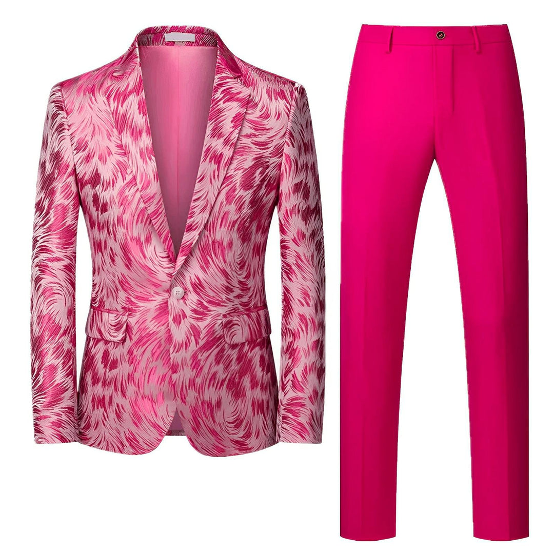Elcott Jacquard Suit Wynston Duke Pink 2XS 