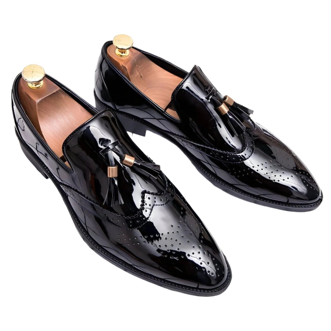 Everett Patent Leather Loafers Wynston Duke Black 5 