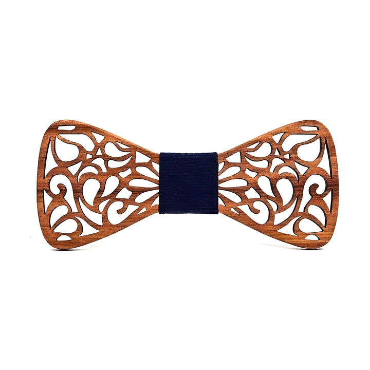 Everett Wooden Bow Tie Wynston Duke Navy Blue 
