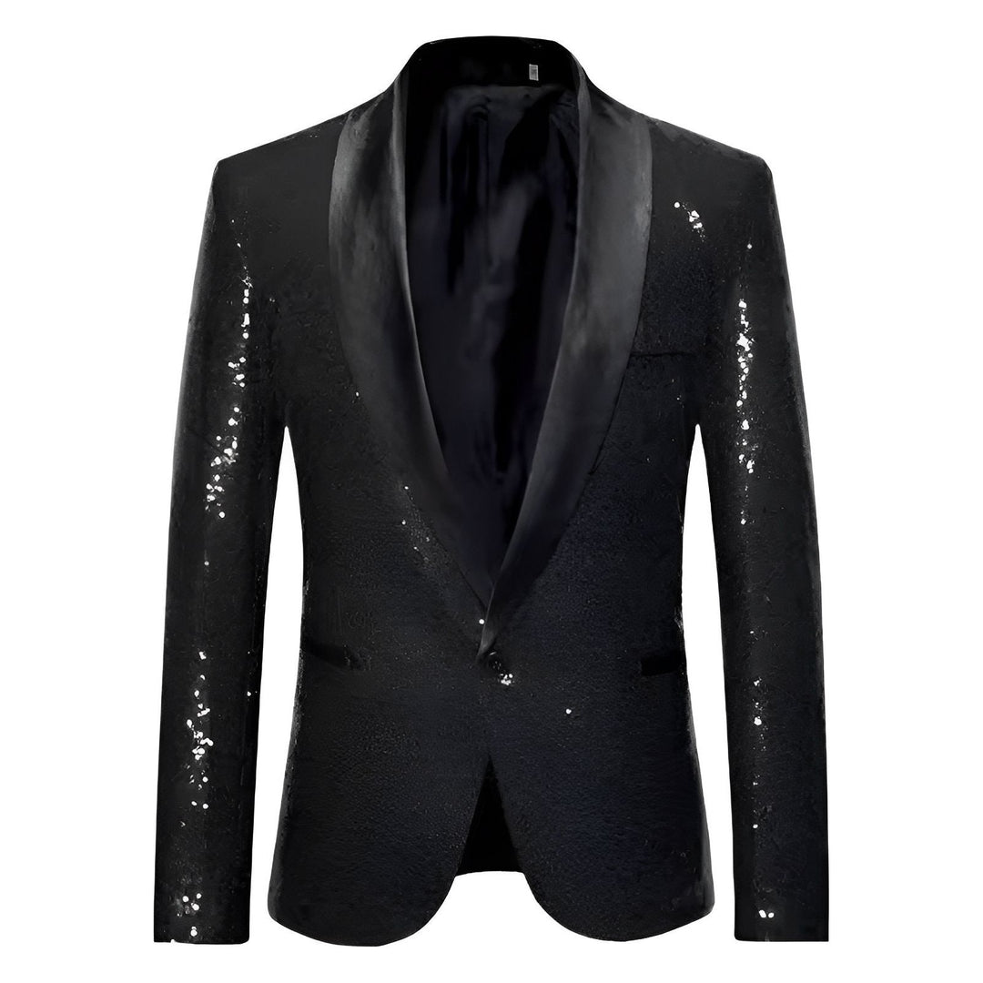 Fairfax Sequin Blazer Wynston Duke Black S 