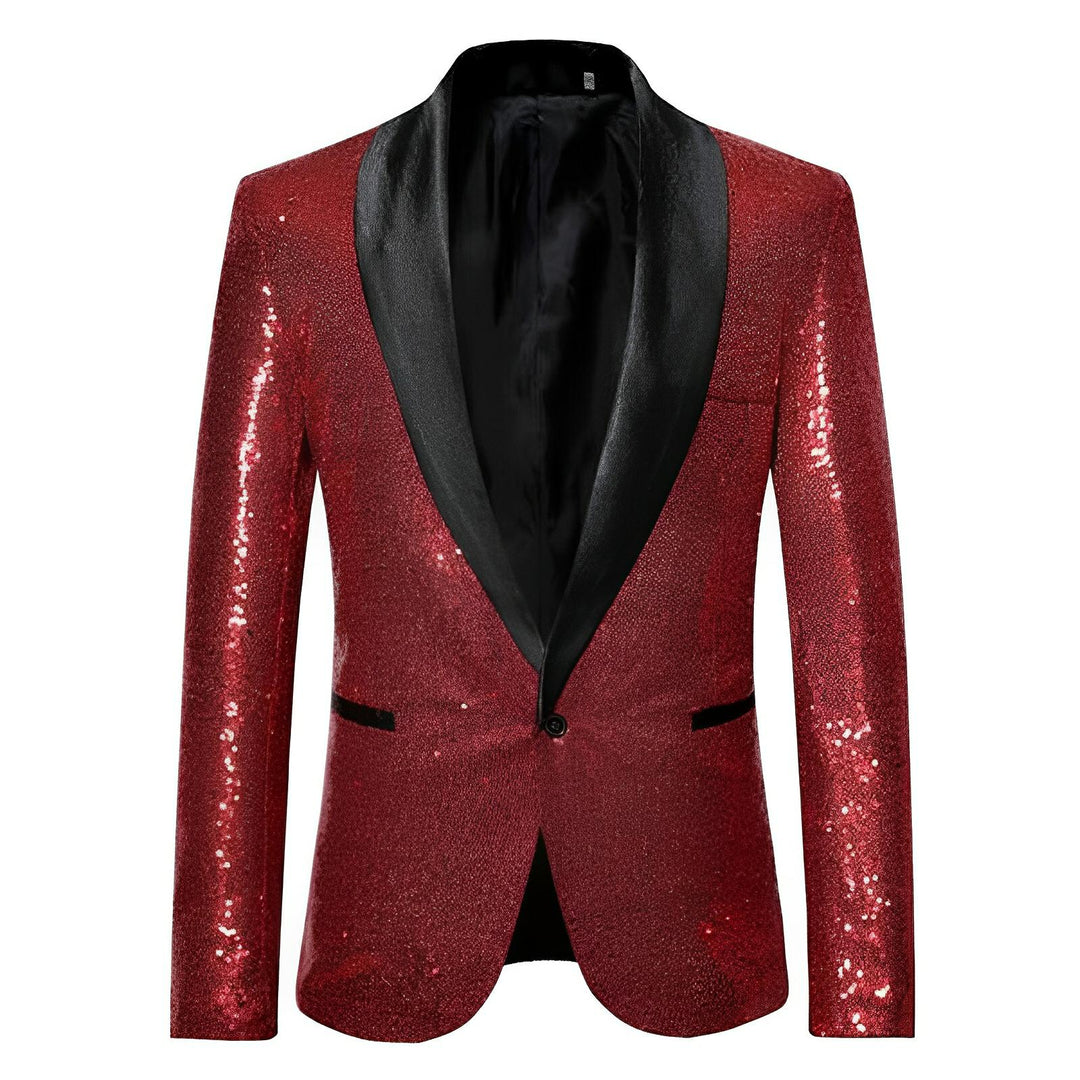 Fairfax Sequin Blazer Wynston Duke Red S 