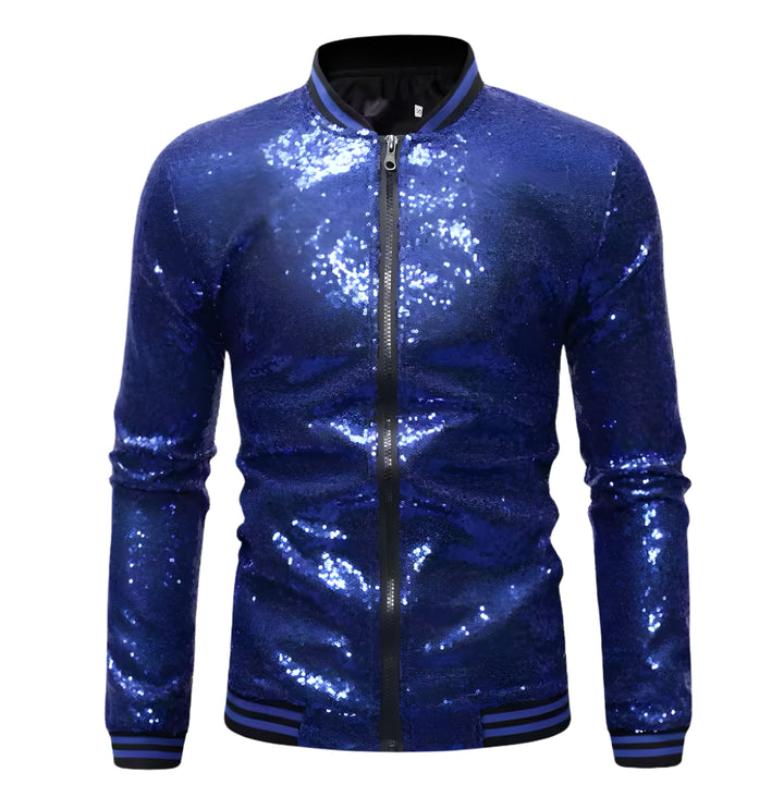 Gatsby Sequin Bomber Jacket Watson Duke Blue S 