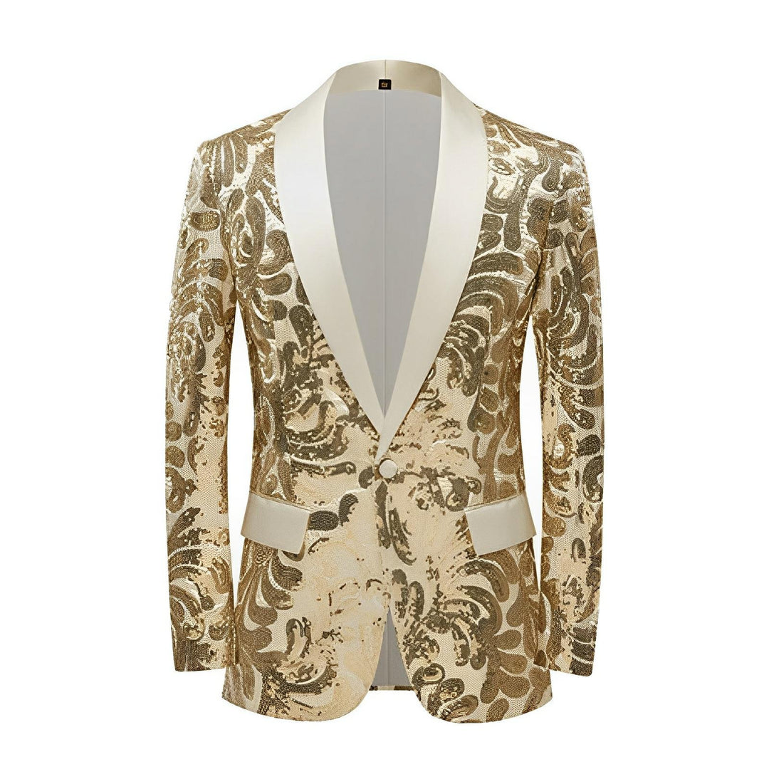 Hartwell Sequin Blazer Wynston Duke Gold XS 