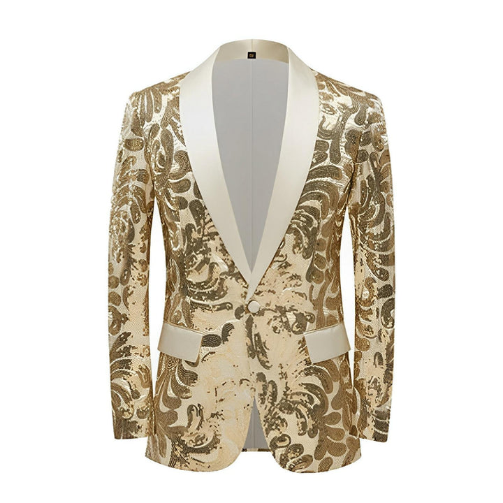 Hartwell Sequin Blazer Wynston Duke Gold XS 
