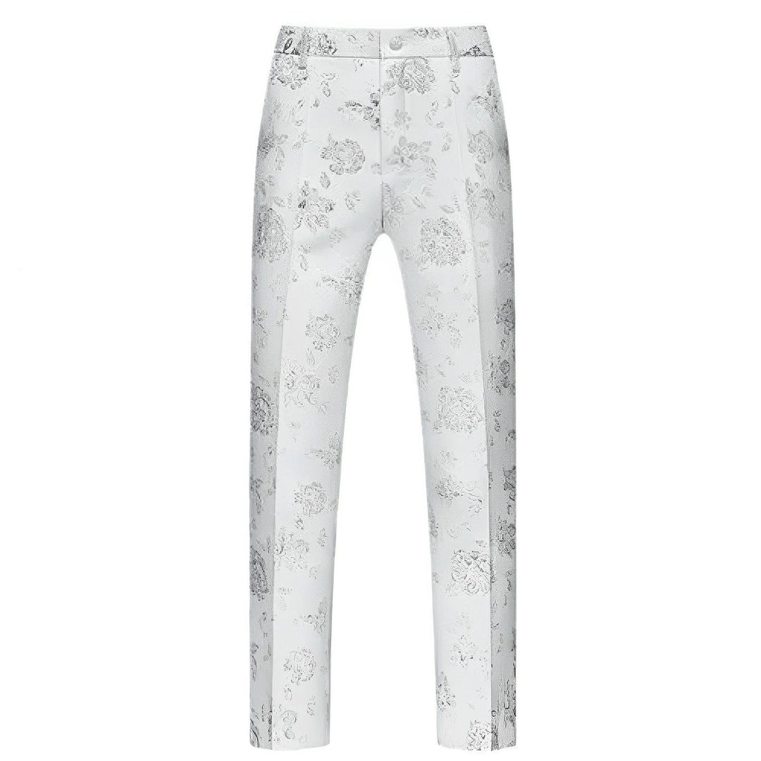 Huxley Jacquard Trousers Wynston Duke White S 