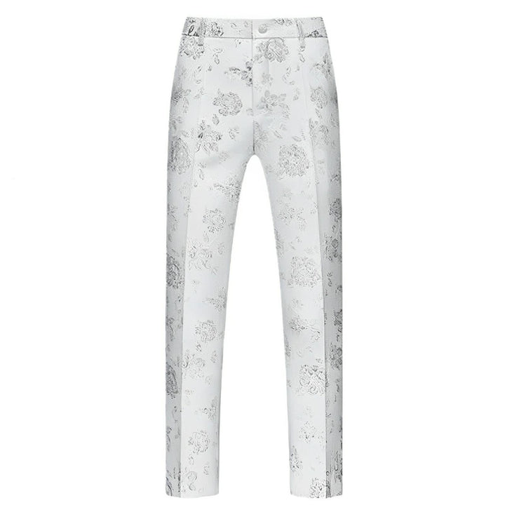 Huxley Jacquard Trousers Wynston Duke White S 