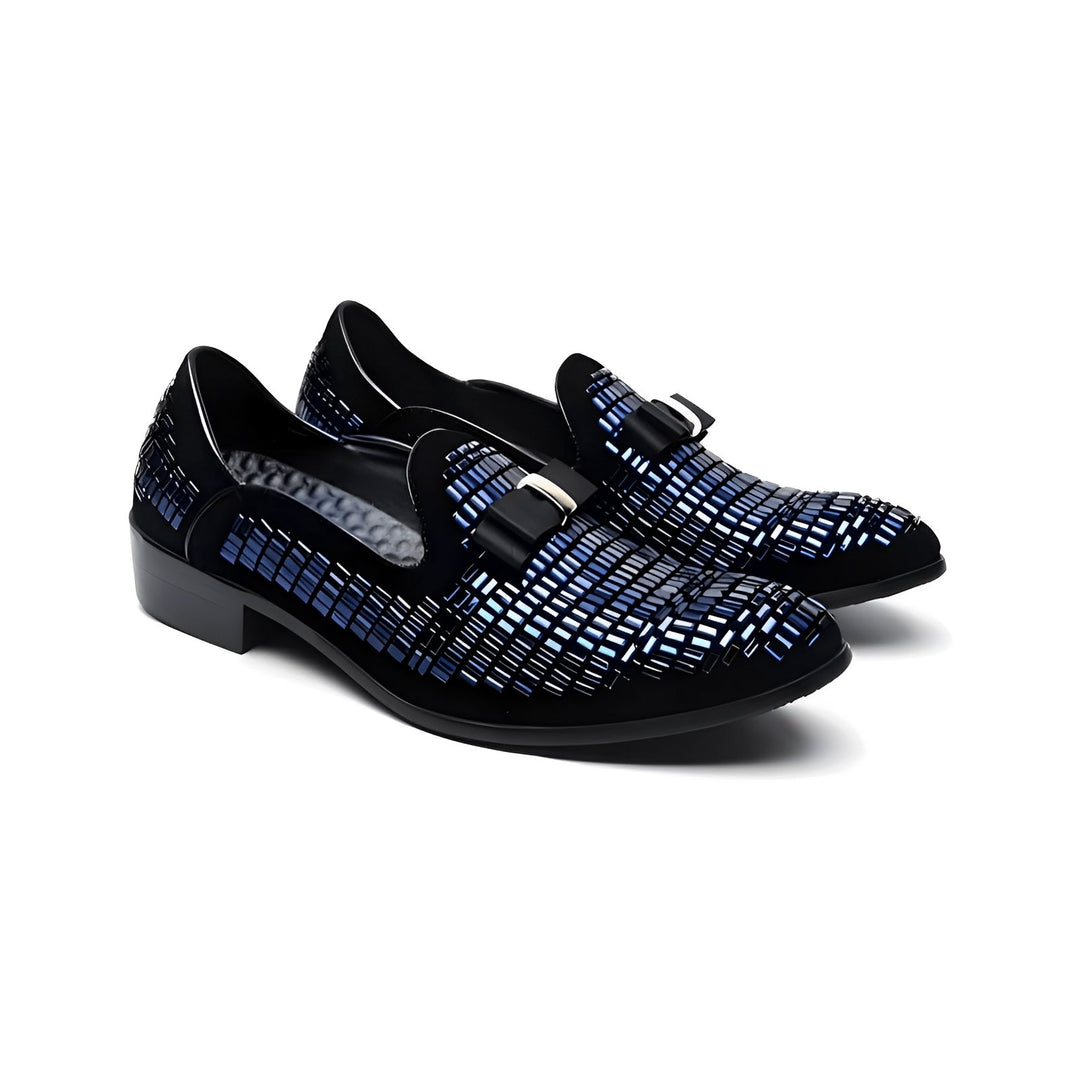 Jarrow Rhinestone Loafers Wynston Duke Blue 5 