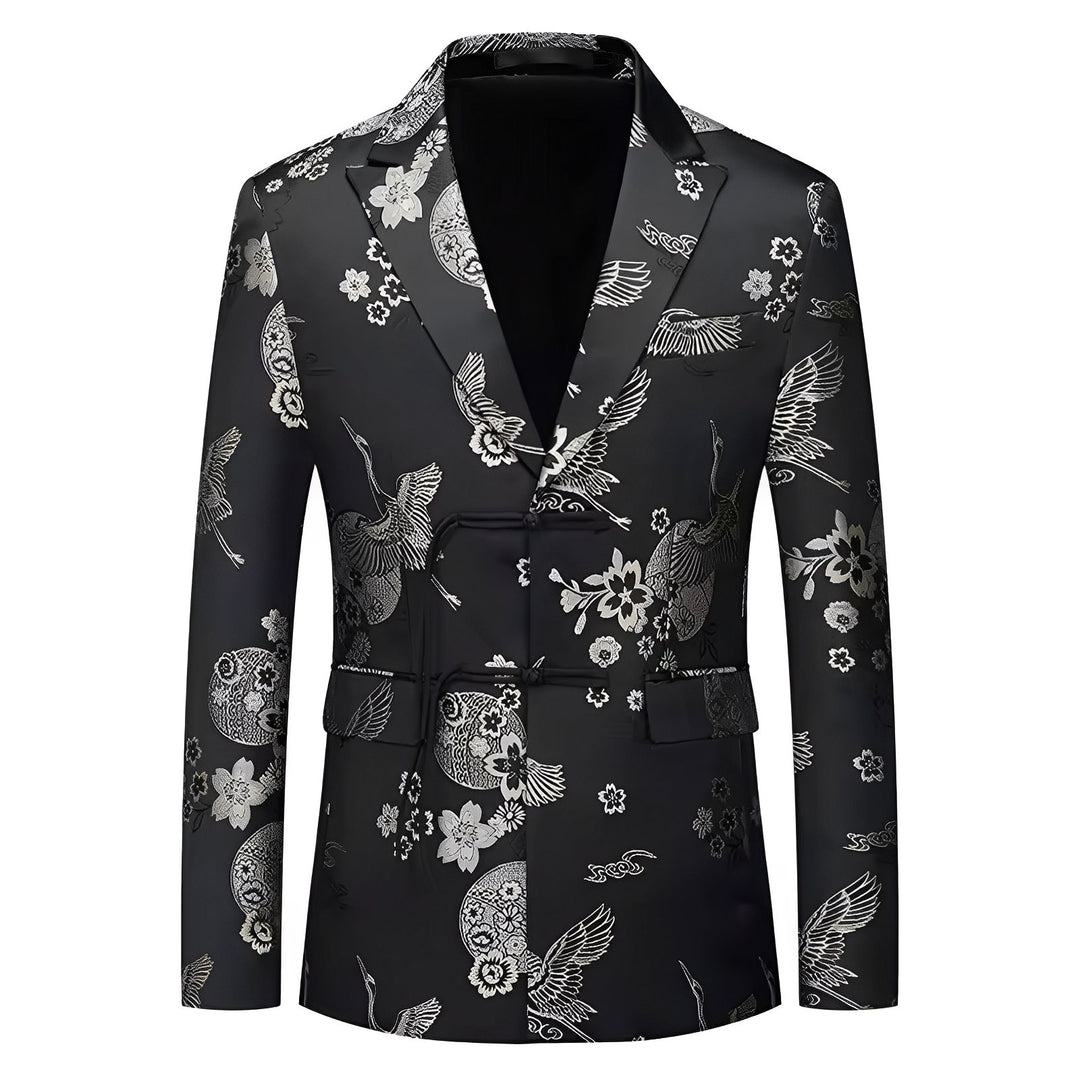 Kenrick Jacquard Blazer Wynston Duke Black 36R 