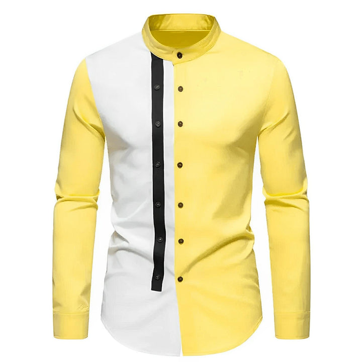 Kingsmere High-Collar Shirt Wynston Duke Yellow S 
