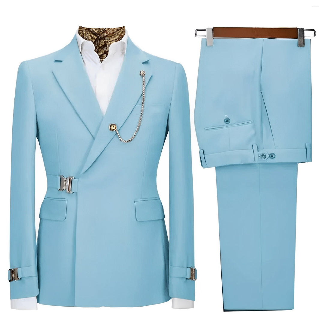 Kingsmere Tailored Suit Wynston Duke Sky Blue XS 