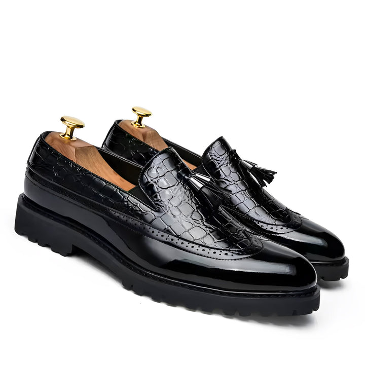 Maison Platform Penny Loafers Wynston Duke Black 5 