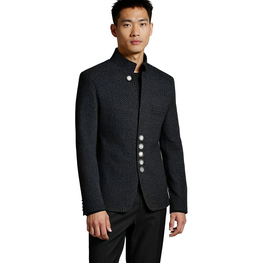 Marion High-Collar Blazer Wynston Duke 