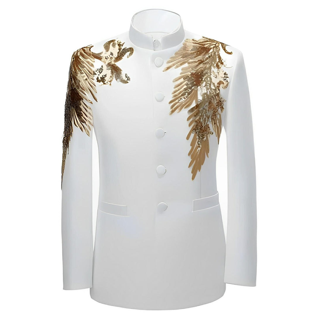 Marlow High-Collar Blazer Wynston Duke Gold 2XS 