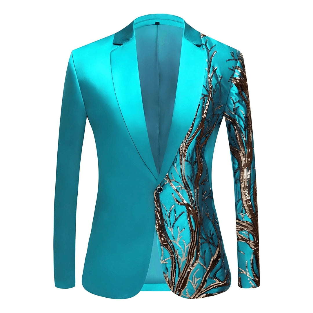 Marston Sequin Blazer Wynston Duke Turquoise XS 