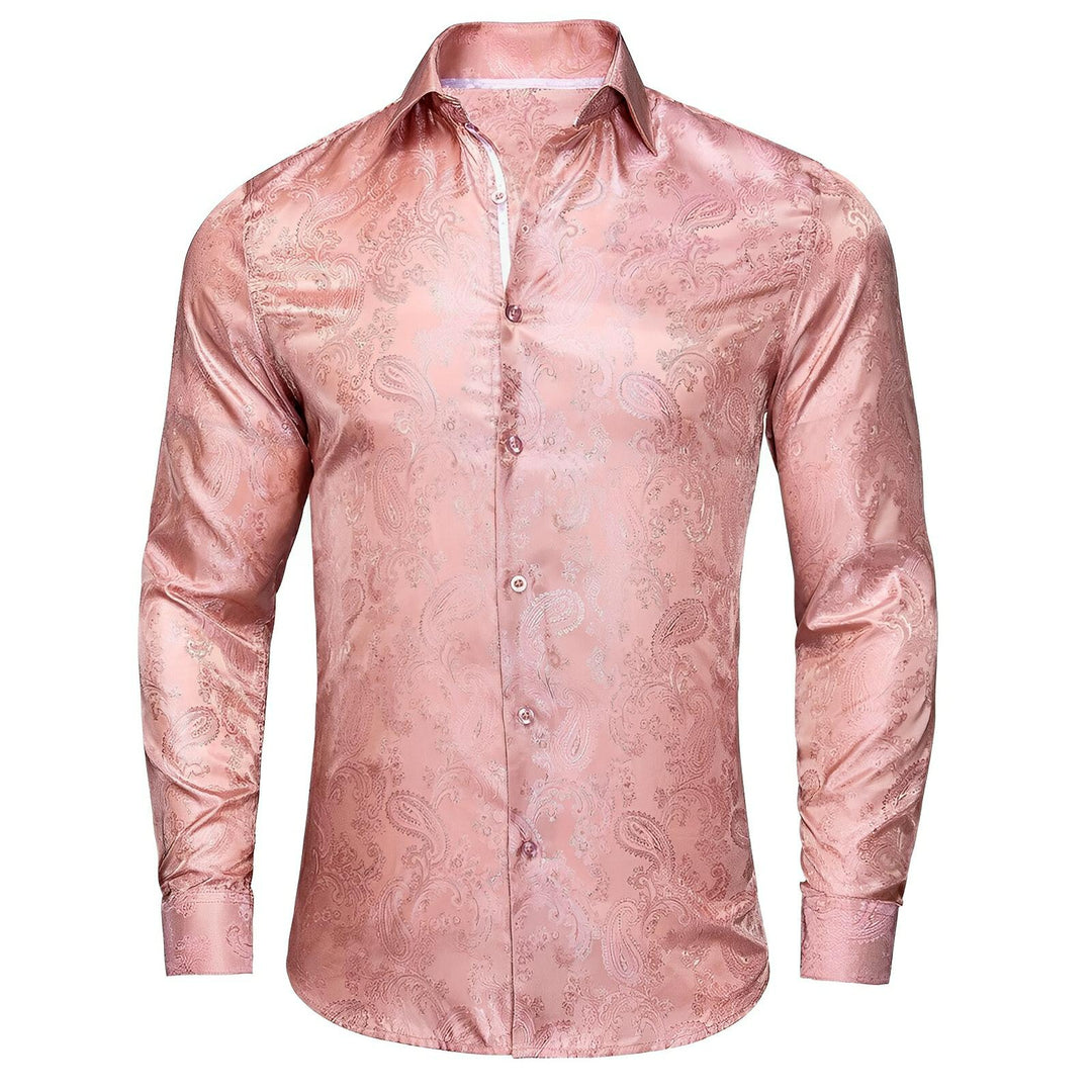Merrick Silk Shirt Wynston Duke Pink 2XS 