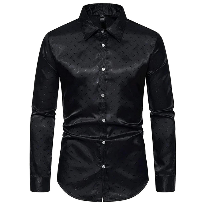 Mikel Silk Shirt Wynston Duke Black S 