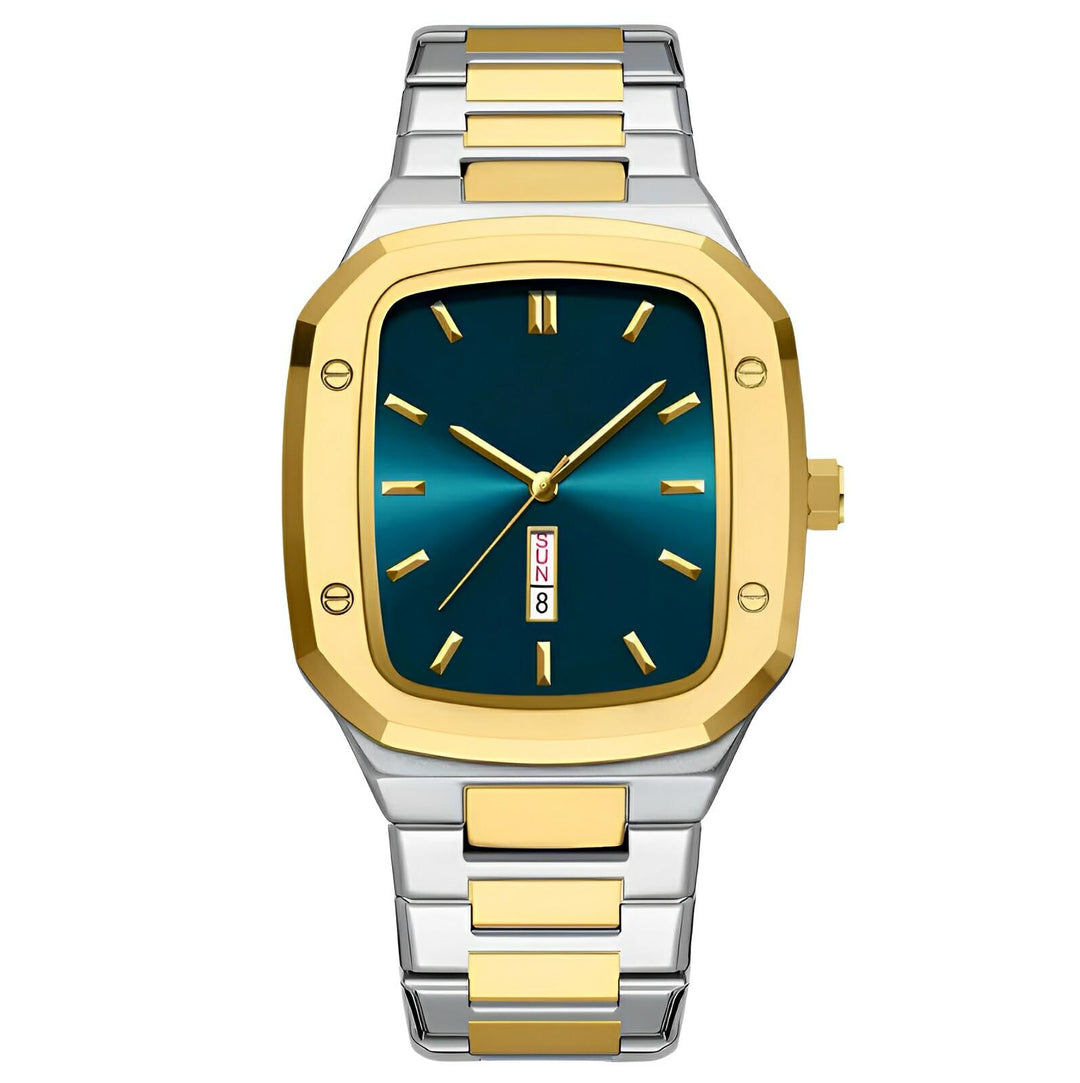 Monaco Quartz Watch (Copy) Wynston Duke Silver Gold 