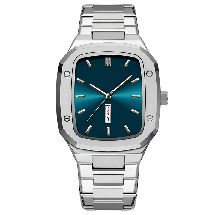 Monaco Quartz Watch Wynston Duke Silver Blue 