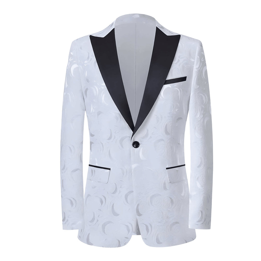 Norcross Jacquard Blazer Wynston Duke White XS 