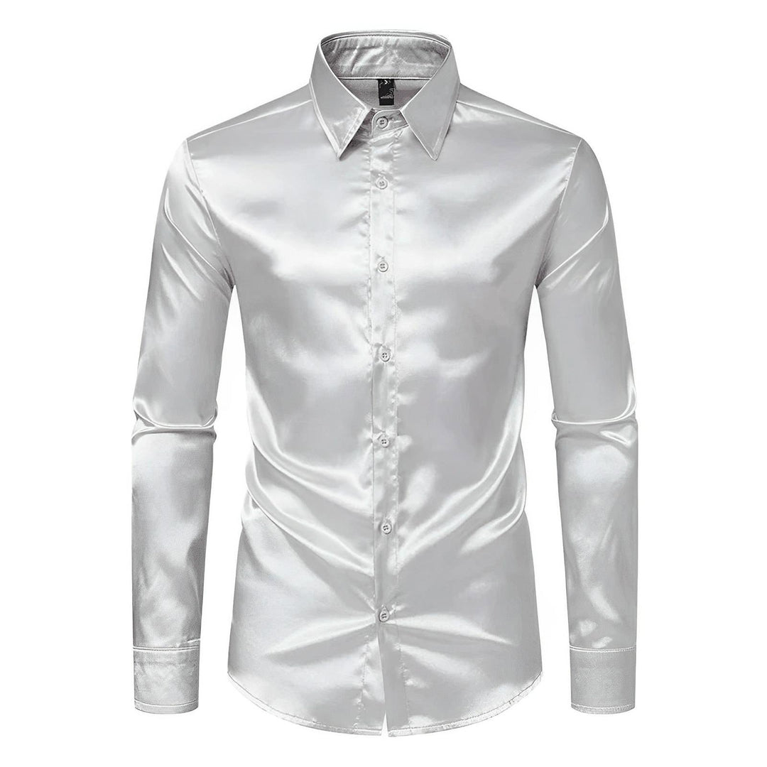 Ormond Silk Shirt Wynston Duke Gray S 