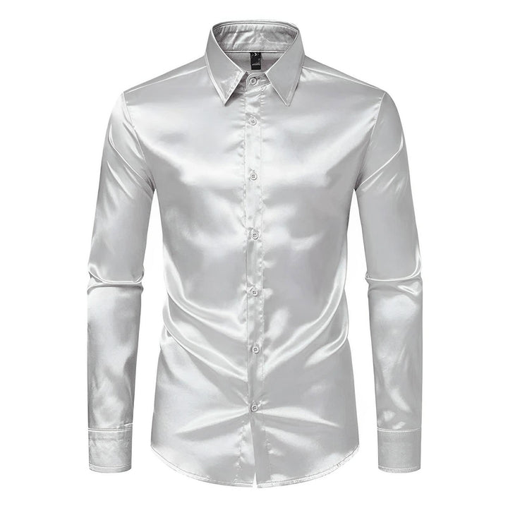 Ormond Silk Shirt Wynston Duke Gray S 