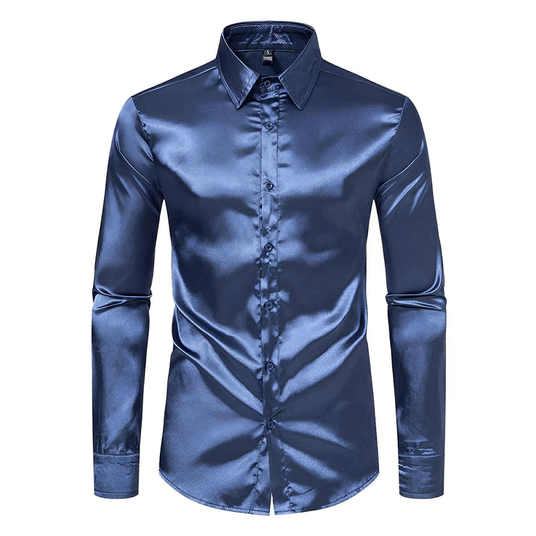 Ormond Silk Shirt Wynston Duke Navy S 