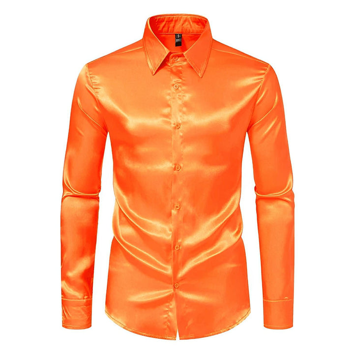 Ormond Silk Shirt Wynston Duke Orange S 