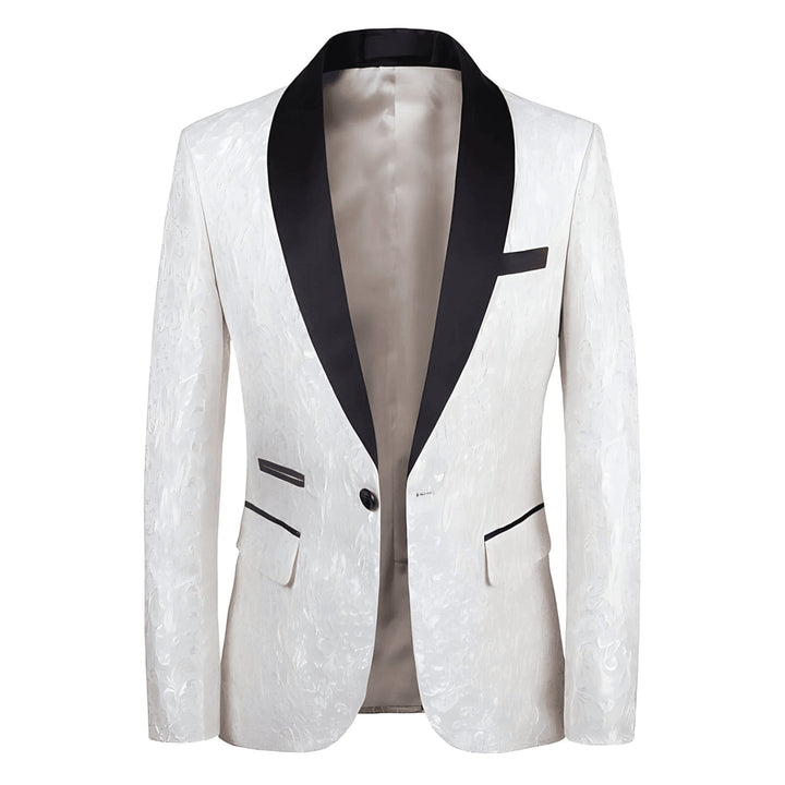 Osbourne Jacquard Blazer Wynston Duke White 2XS 
