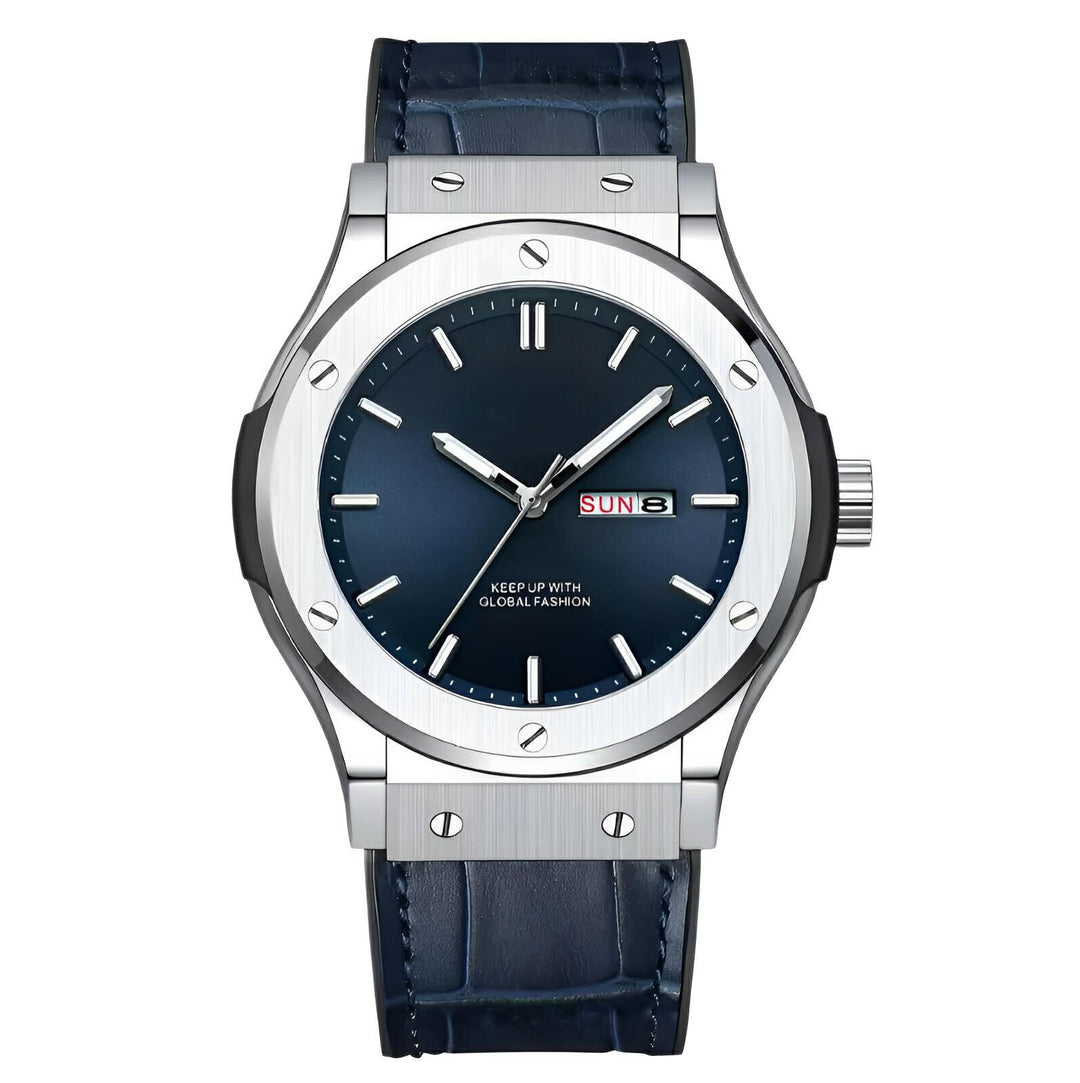 Renault Quartz Watch Wynston Duke Silver Blue 