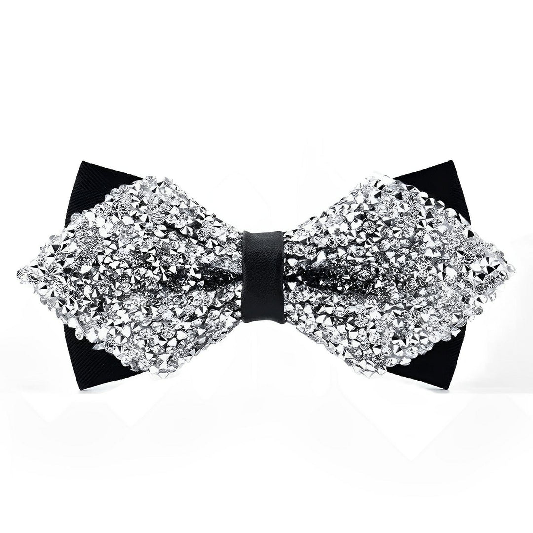Sinclair Sequin Bow Tie Wynston Duke Silver 
