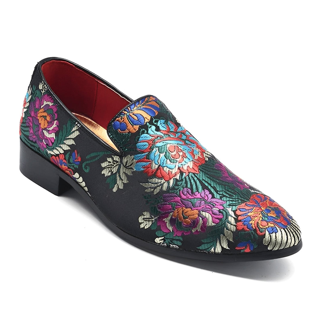 St. Aubyn Embroidered Loafers Wynston Duke Purple 5 
