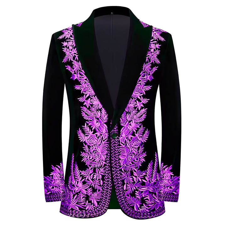 St. Aubyn Velvet Blazer Wynston Duke Purple 36R 