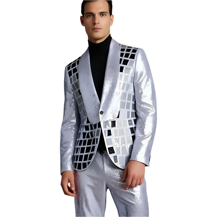 Sterling Sequin Blazer Wynston Duke 