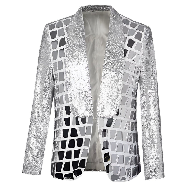 Sterling Sequin Blazer Wynston Duke XS 