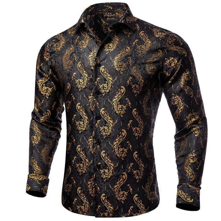 The Alistair Tuxedo Paisley Long Sleeve Shirt Wynston Duke S 