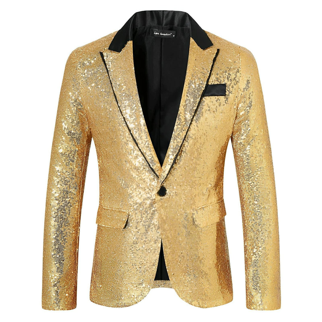 Vail Sequin Blazer Wynston Duke Gold S 