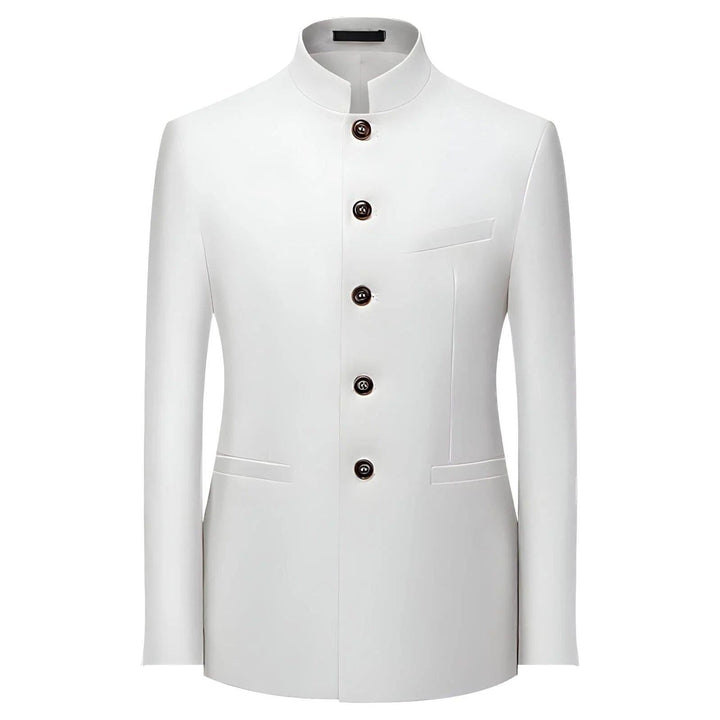 Vardon High-Collar Blazer Wynston Duke White XS 