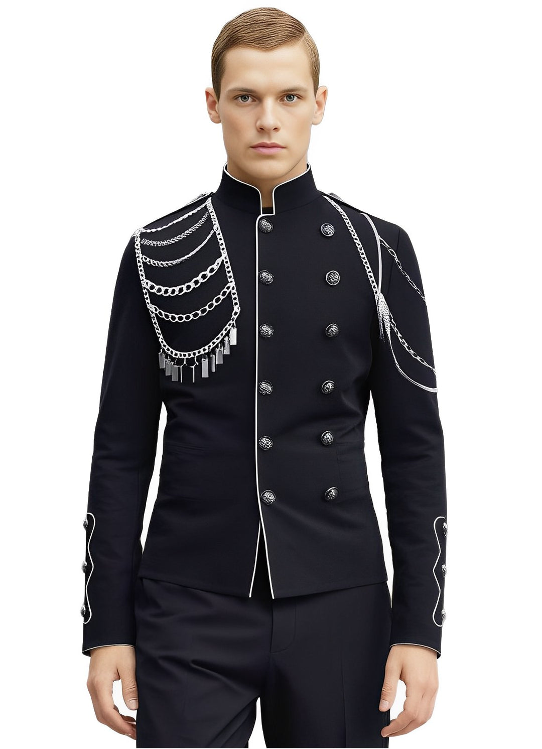 Vickery High-Collar Blazer Wynston Duke 